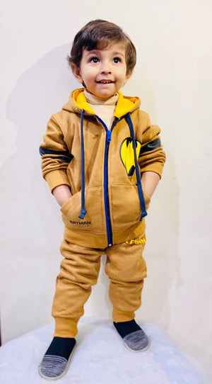 Mustard Golden Brown || Zipper Hoodies Winter Tracksuits || Over FLEECE || Two sides pockets