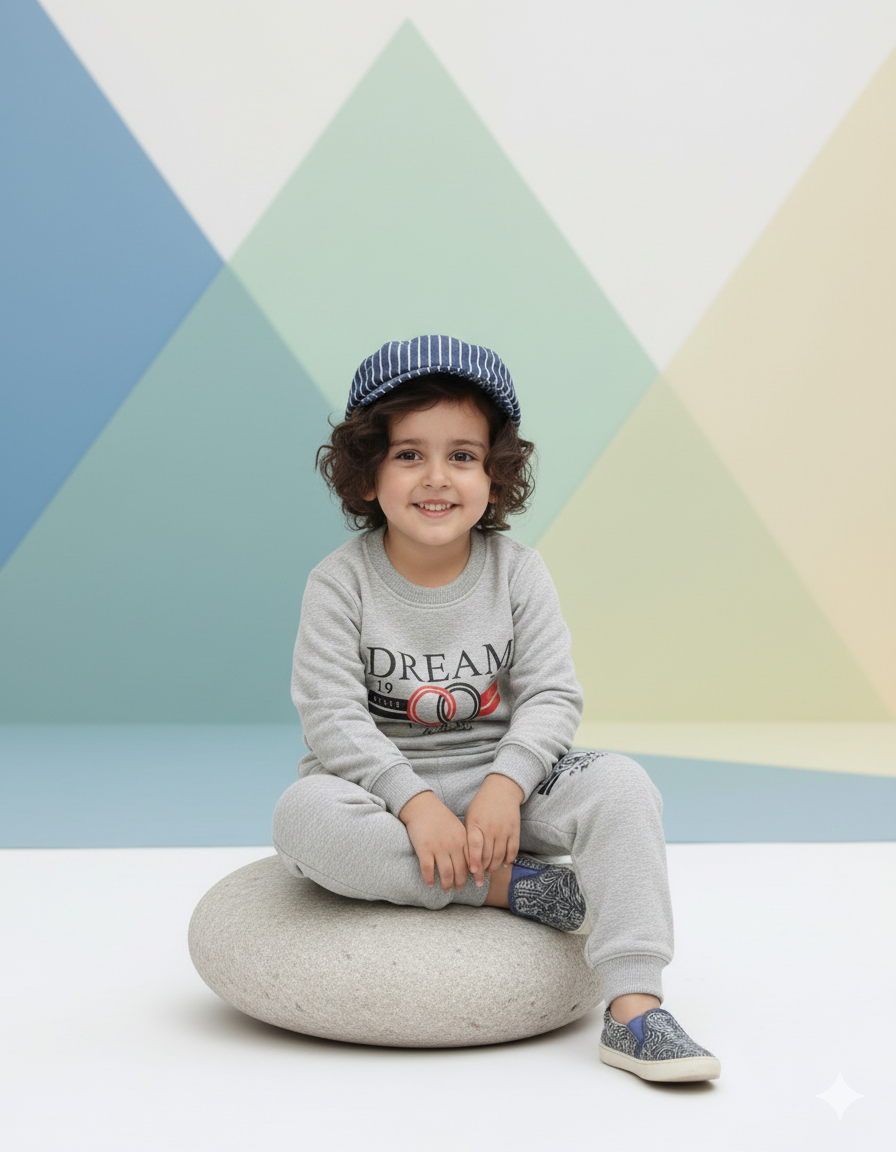 Mini Minors || Dream Light Grey || Soft Winter Fabric