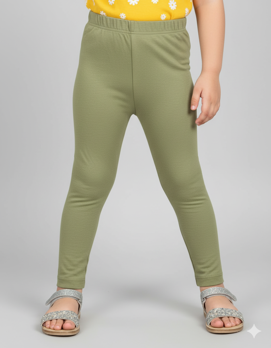 Light dull Green Colour Winter Tight