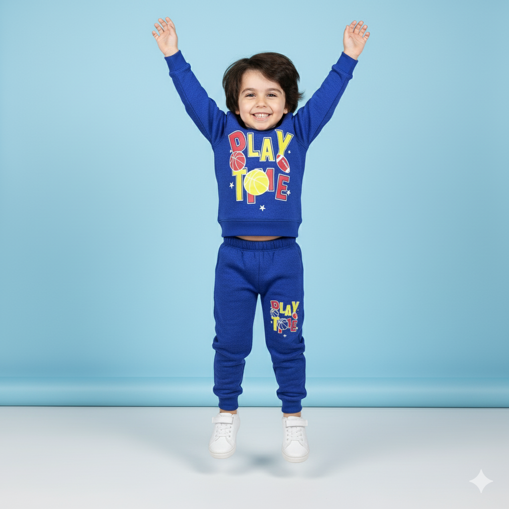 Blue || Play Time || Winter Set Soft Winter Fabric