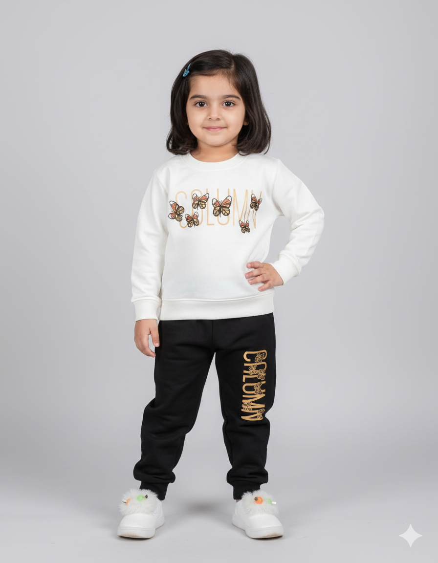 Mini Minors || White Butterflies || Soft Winter Fabric