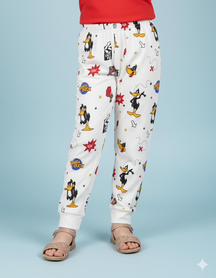 Kids Daffy Duck Jogger Pants | Winter Bottoms for Boys & Girls