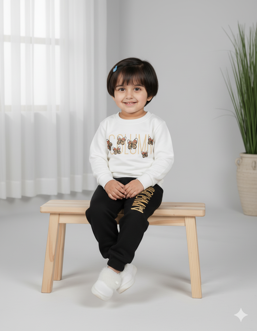 Mini Minors || White Butterflies || Soft Winter Fabric