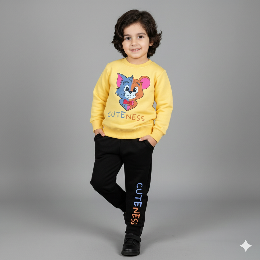 Winter Cuteness Tom in Yellow and Black Soft and Vibrant Winter Set