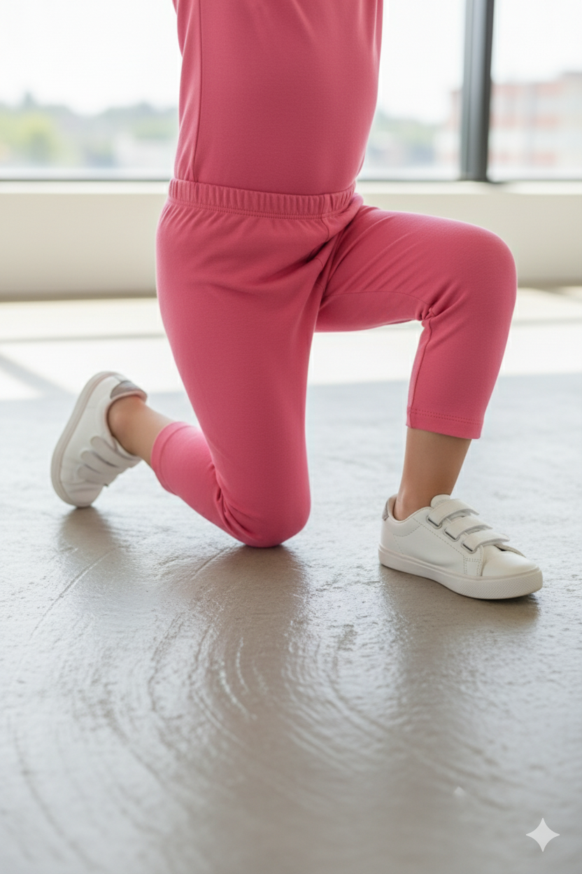 Pink Dotted Winter Tight