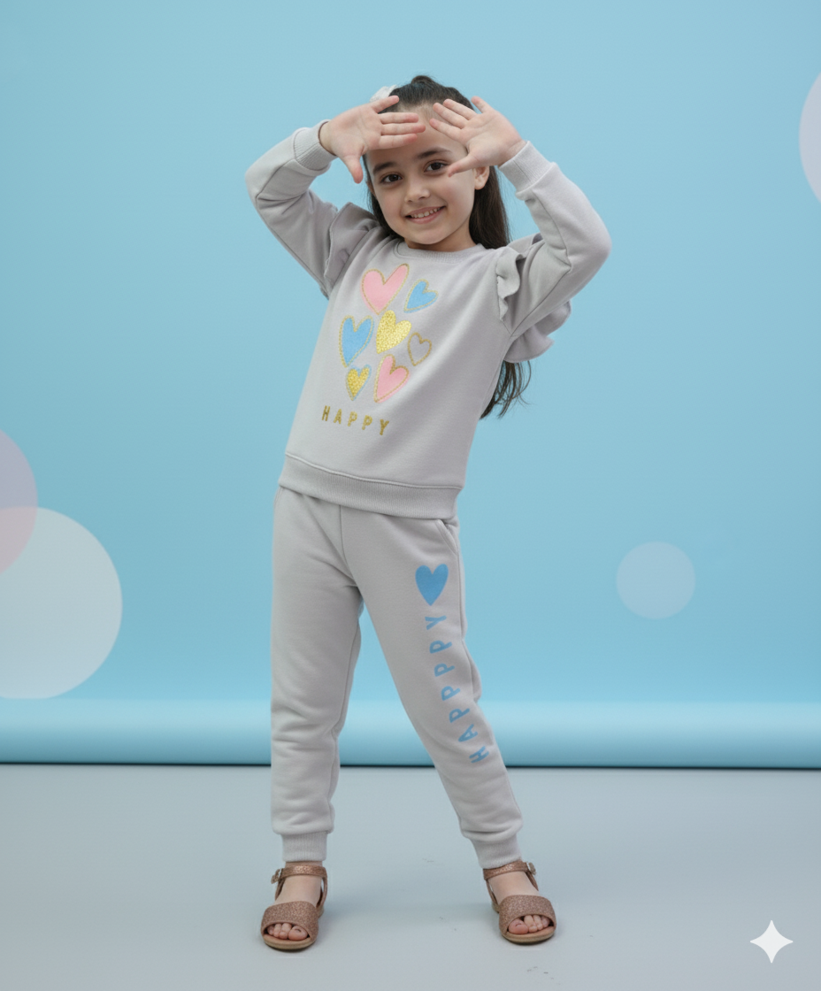 Happy || Glitter || Whitish Trendy Frill Latest Design Comfort Soft Winter