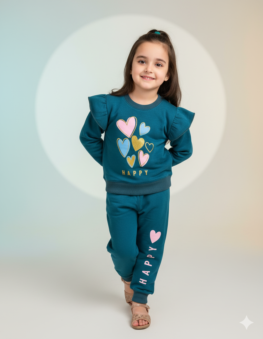 Happy Blueish || Glitter Special Trendy Frill Latest Design Comfort Soft Winter