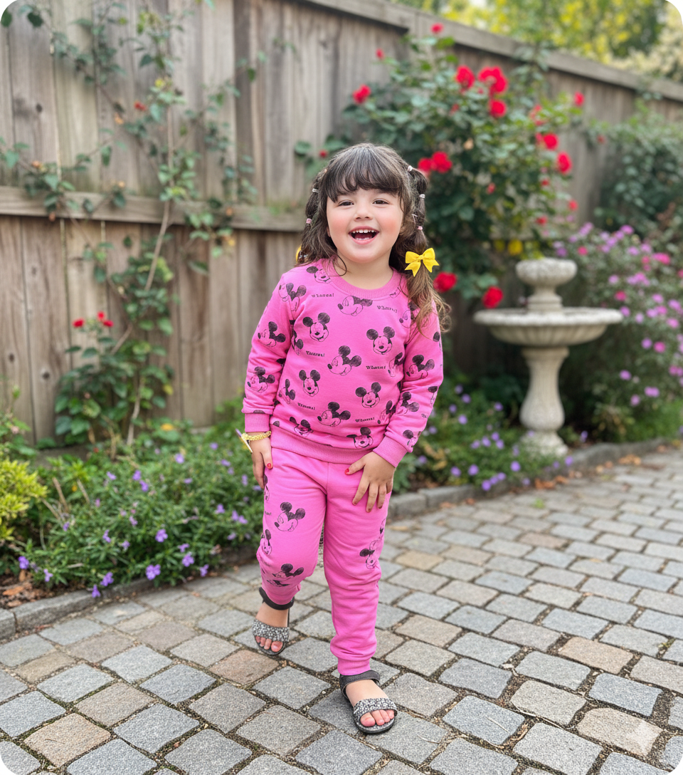 Fuchsia Mickey Bliss Set for Girls
