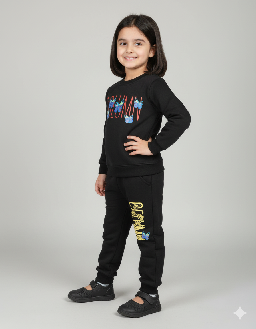 Mini Minors || Greyish Black || Soft Winter Fabric