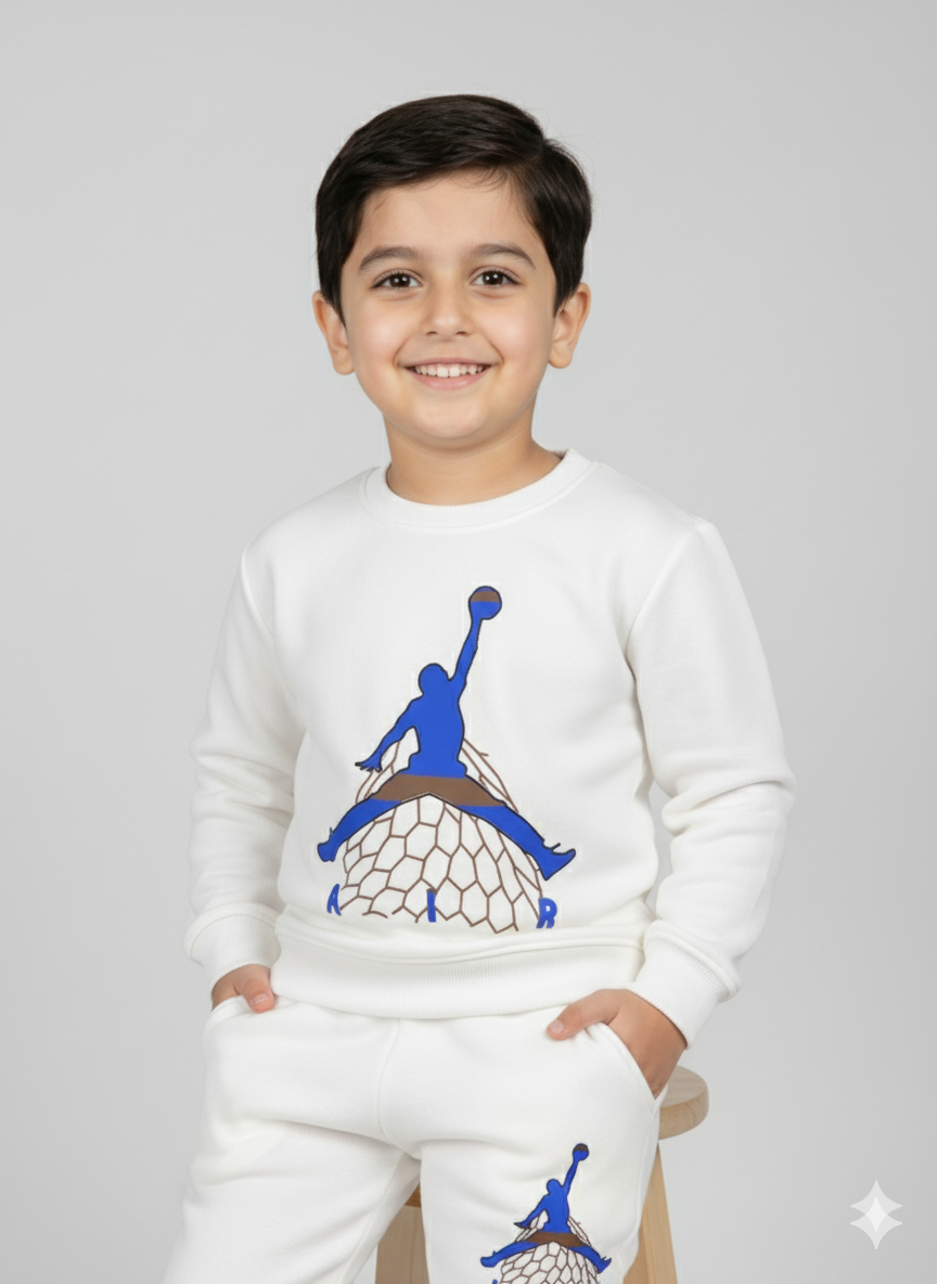 Charming White || Winter || Very Soft and Warm Tracksuit || Sports