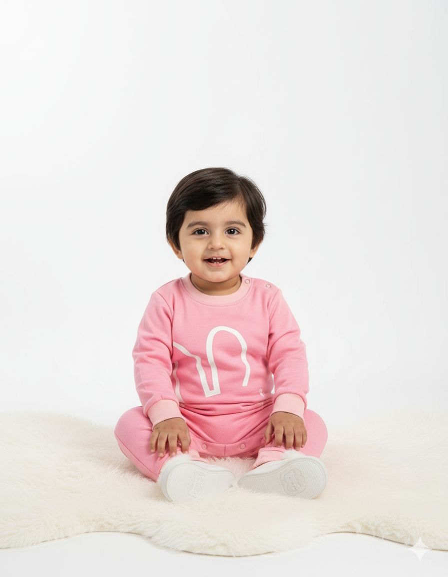 RABIT Romper || PINKISH Shade || Beautiful Winter Romper Soft Fabric