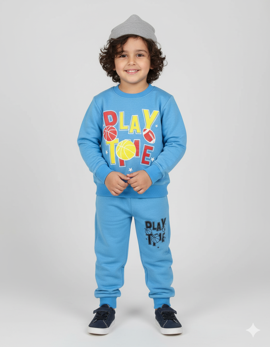 Sky Blue || Play Time || Winter Set Soft Winter Fabric