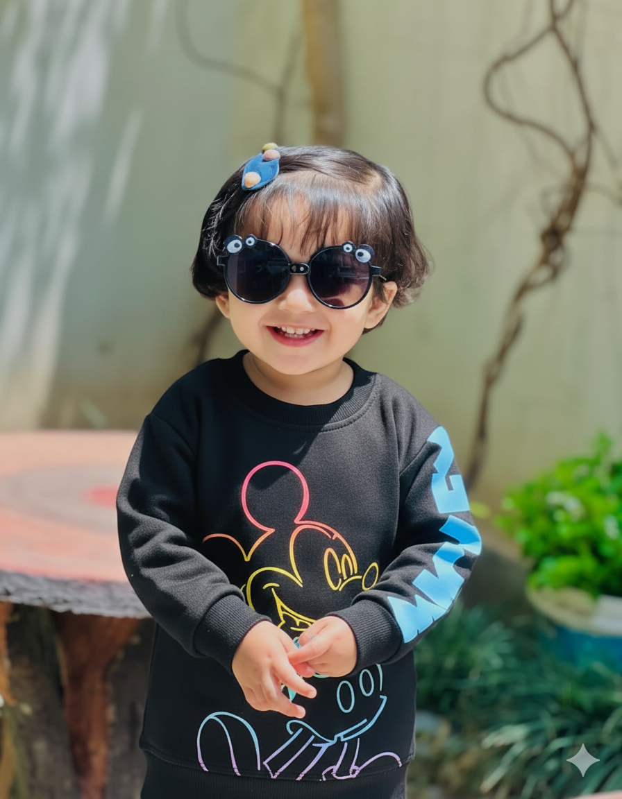 Blue Mickey Sweatshirt Very Soft and Warm Fabric