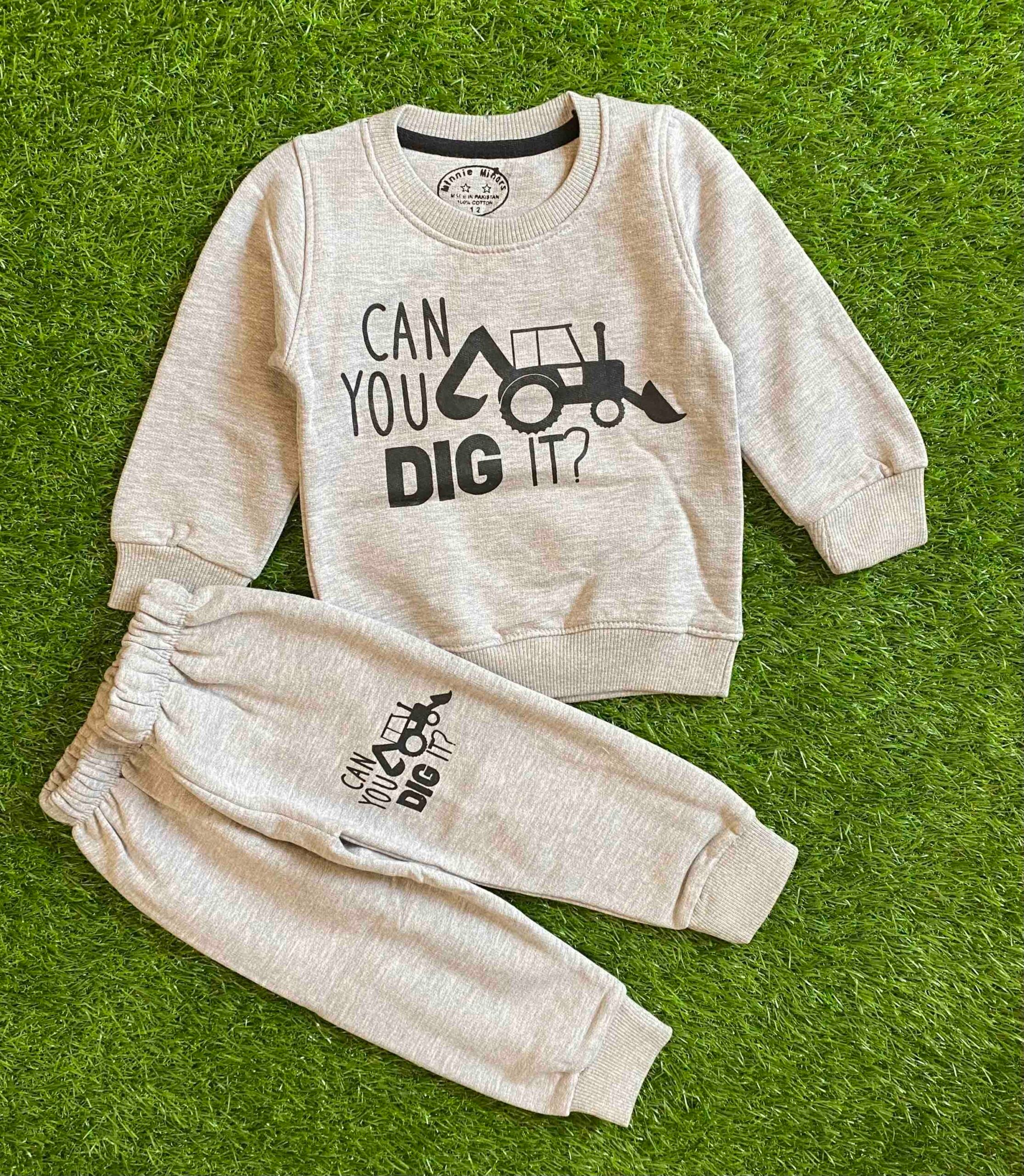 Can you dig it || Beautiful Grey || Soft Winter Fabric