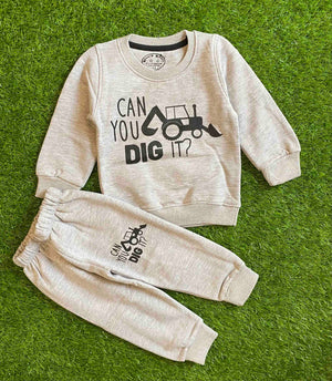 Can you dig it || Beautiful Grey || Soft Winter Fabric
