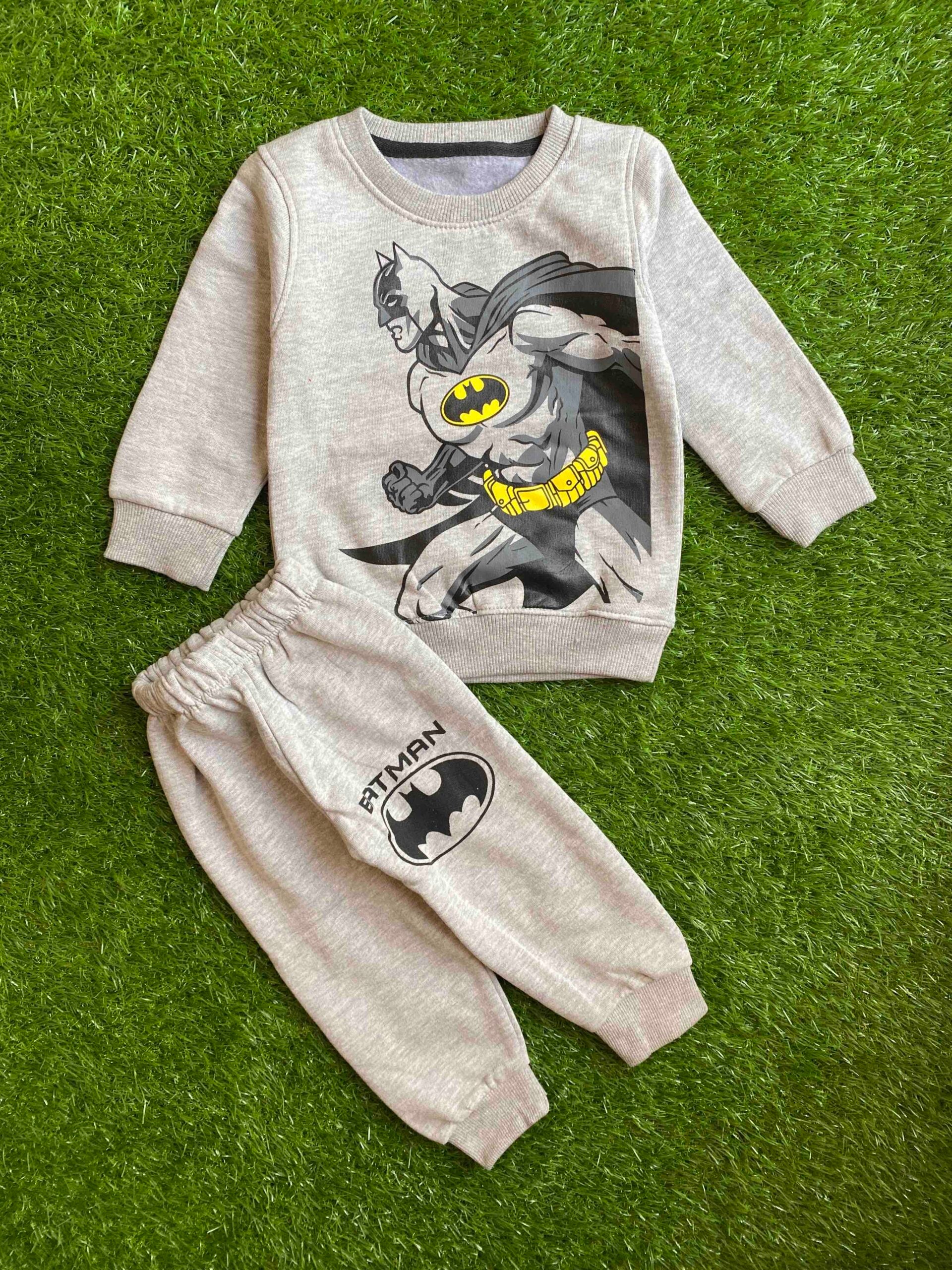 Mini Minors || Grey & Black Batman || Soft Winter Fabric