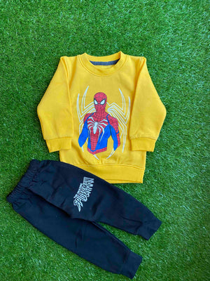 Mini Minors || Yellow Spiderman || Soft Winter Fabric