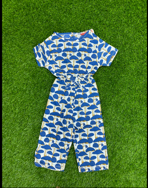 Blue Mushroom Girls Jumpsuit