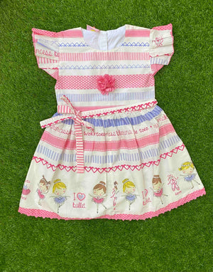 Petal Blush - Light Pink Frock for Girls