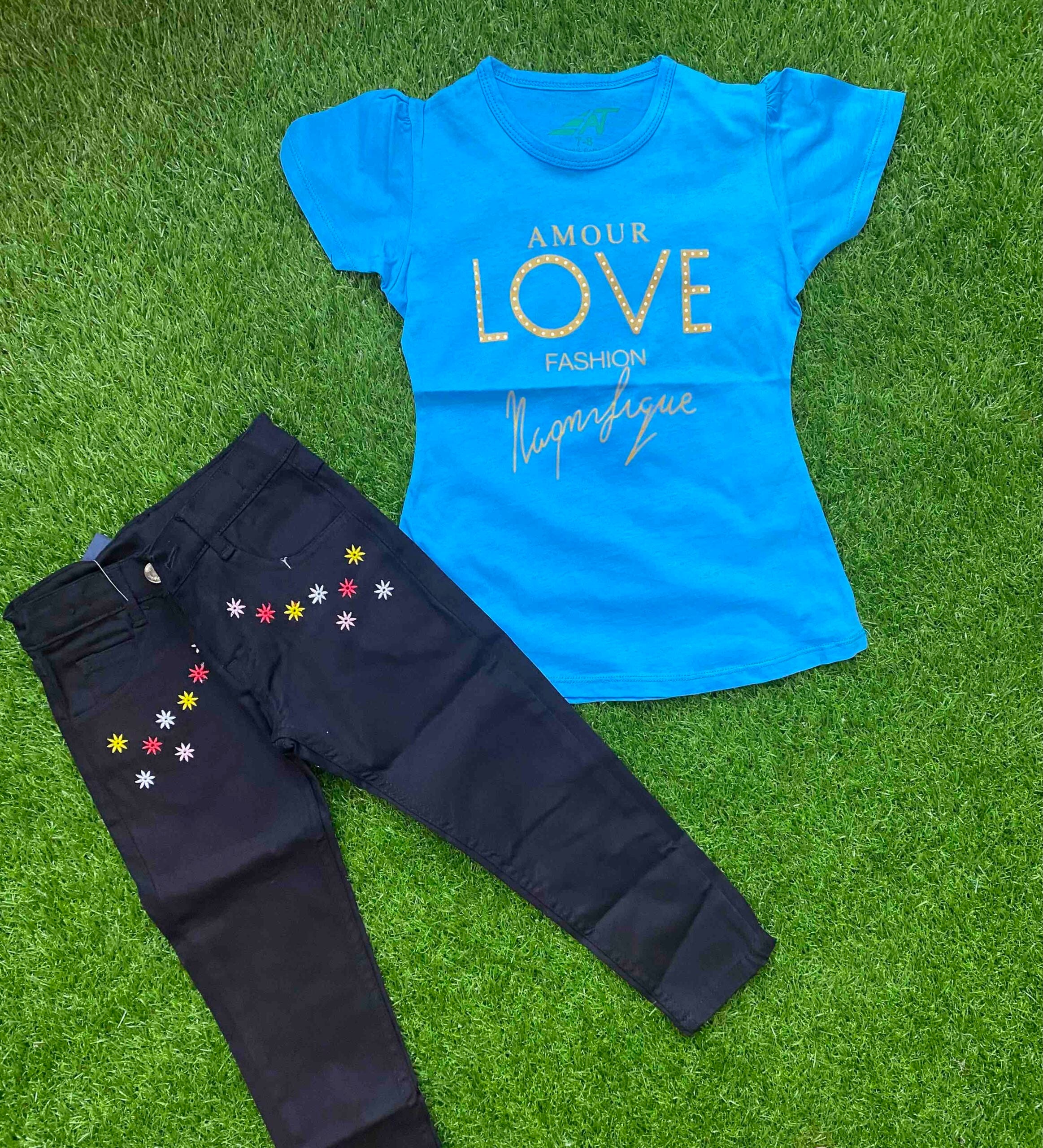 Midnight Blue - Paired with Premium Quality black Jeans