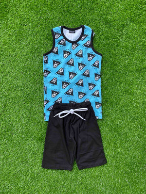 Blue Wave - Trendy Blue Sando for Boys