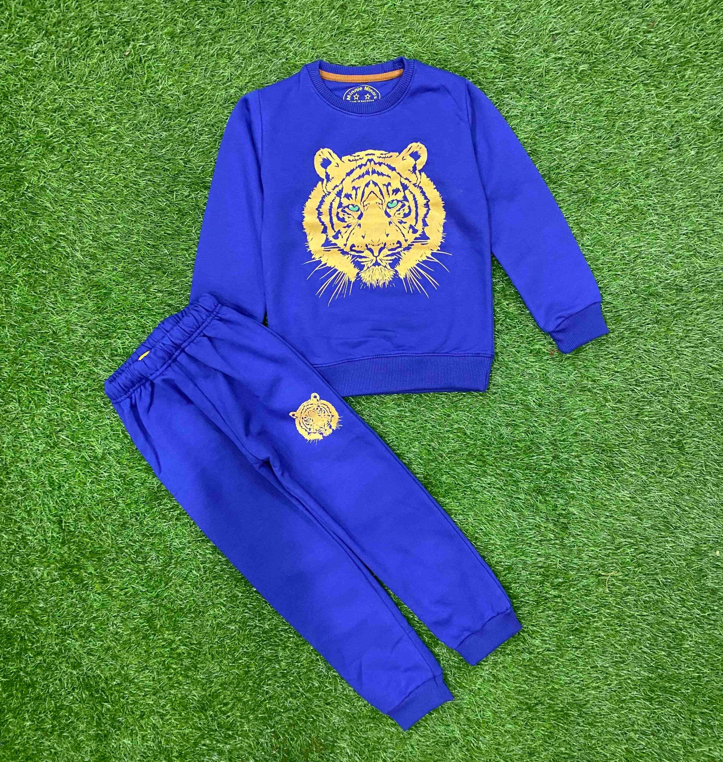 Blue || Lion Trendy || Beautiful Winter Set Soft Winter Fabric
