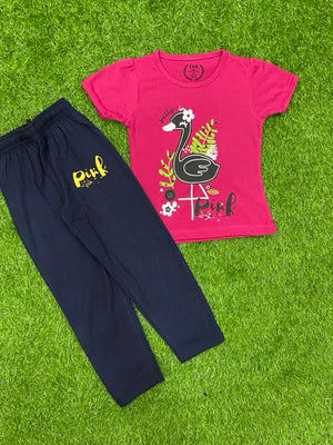 Hot Pink Blossom Summer Set for Girls