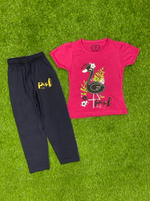 Hot Pink Blossom Summer Set for Girls