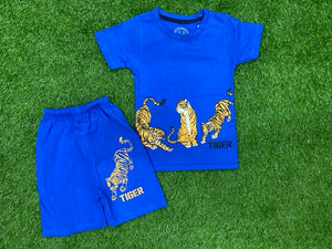 Azure Blue Tiger Beautiful Trendy Summer Set
