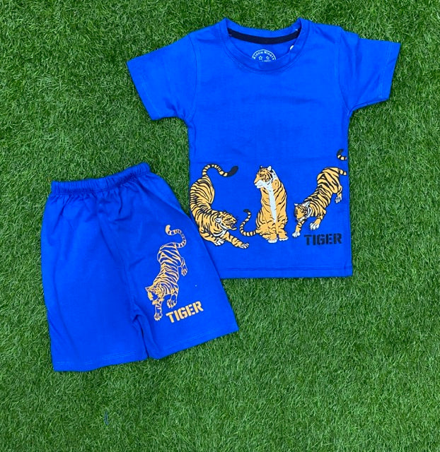 Azure Blue Tiger Beautiful Trendy Summer Set