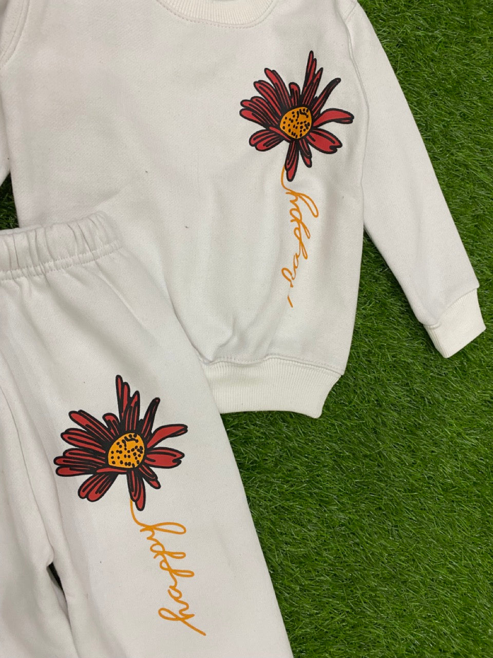 Snowflake Bloom Ensemble Tracksuit for Girls