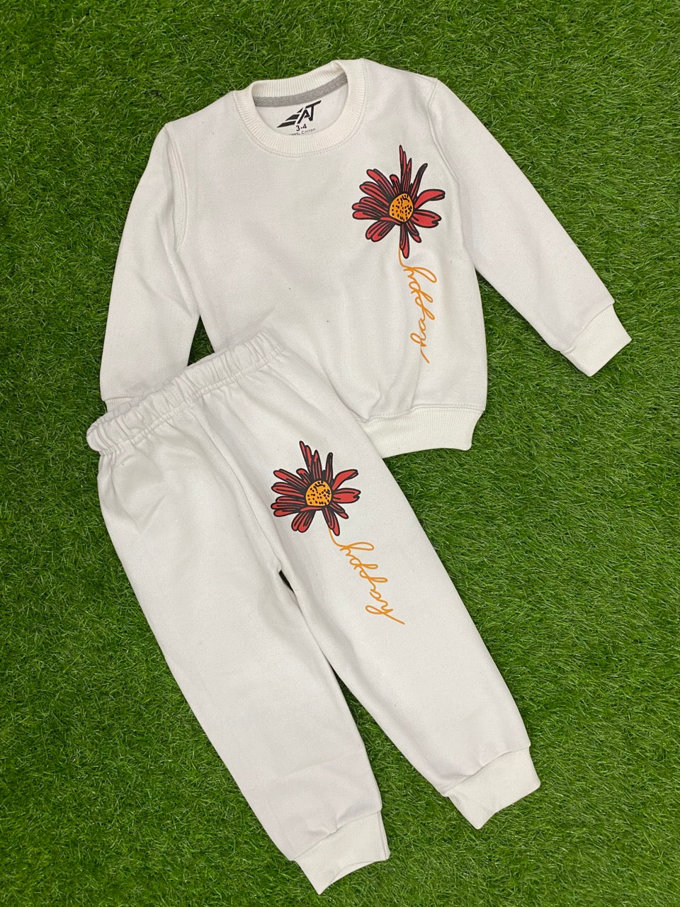 Snowflake Bloom Ensemble Tracksuit for Girls