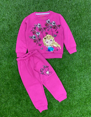 Pink Frost Sequin Duo for Girls