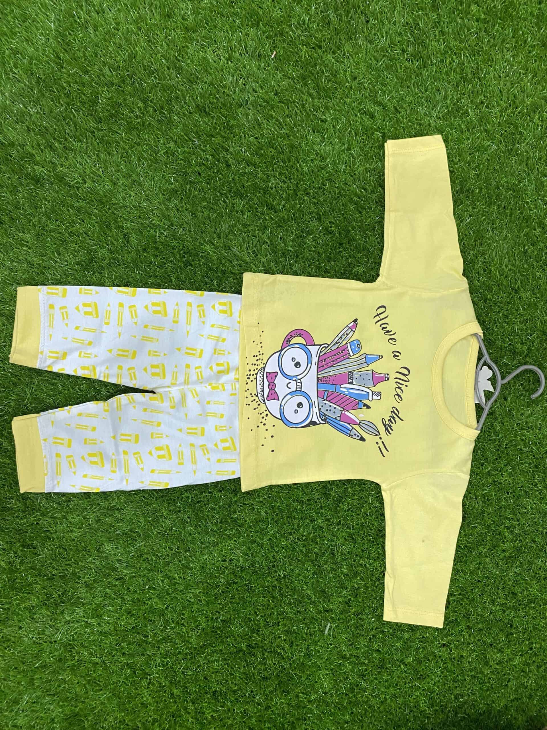 Girls Summer Stylish T-Shirt and Trouser Set