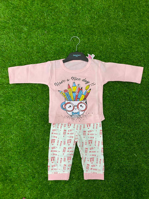 Girls Summer Stylish T-Shirt and Trouser Set