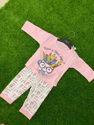 Girls Summer Stylish T-Shirt and Trouser Set