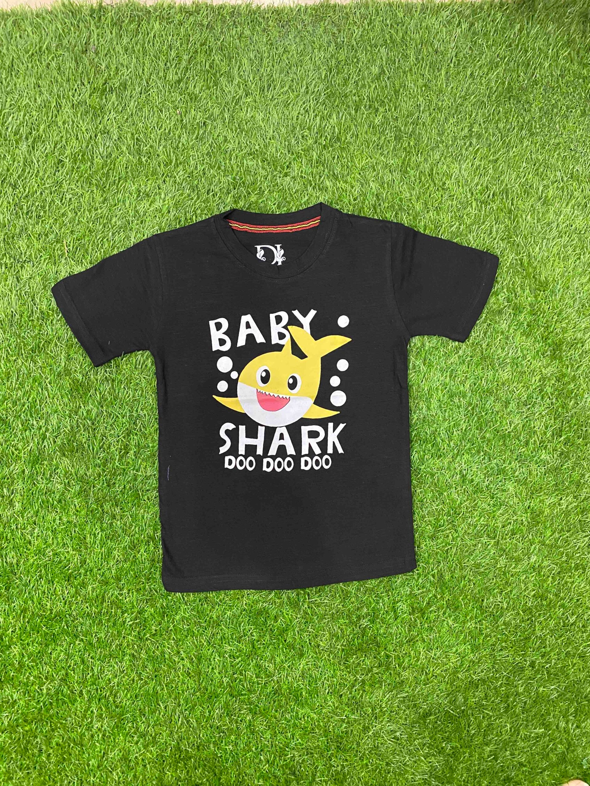Baby Shark Black Summer Shirt