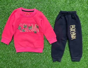 Mini Minors || Shocking Pink Butterflies || Soft Winter Fabric