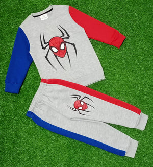 Kids Spiderman Sweatshirt & Jogger Set Superhero Print Winter Outfit for Boys