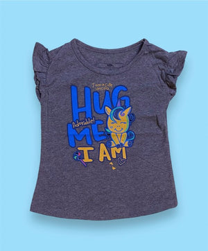 Enchanting Unicorn Greyish Trendy Mini Minor Girls T-Shirt