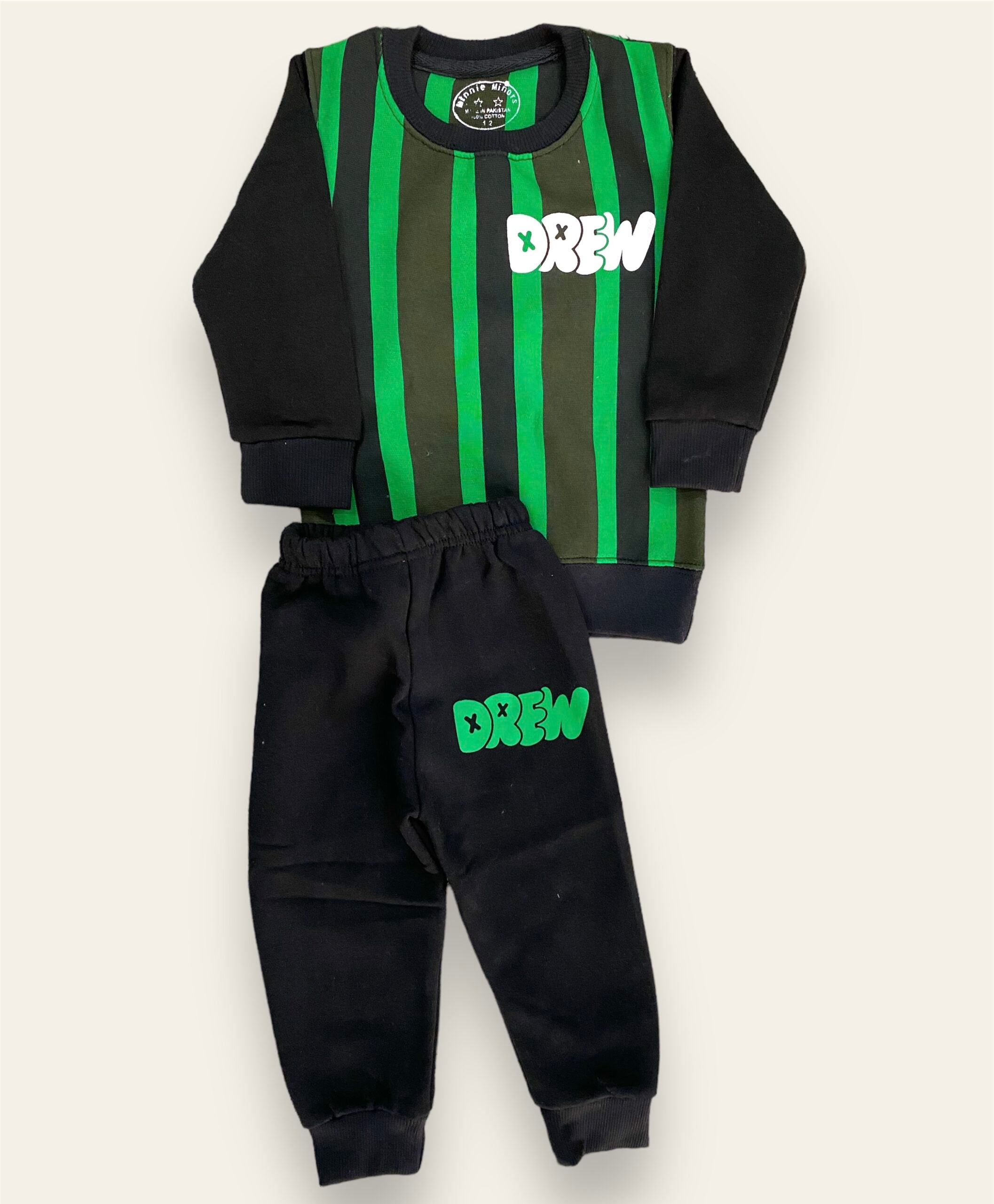 Mini Minors || Drew|| Green and Black Beautiful Winter Set