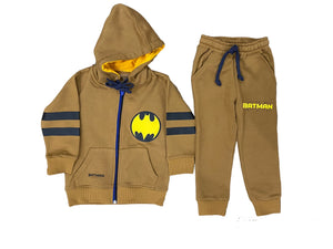 Mustard Golden Brown || Zipper Hoodies Winter Tracksuits || Over FLEECE || Two sides pockets