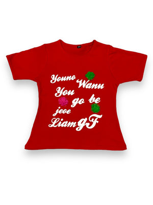 Sharp Red Summer shirt for Girls