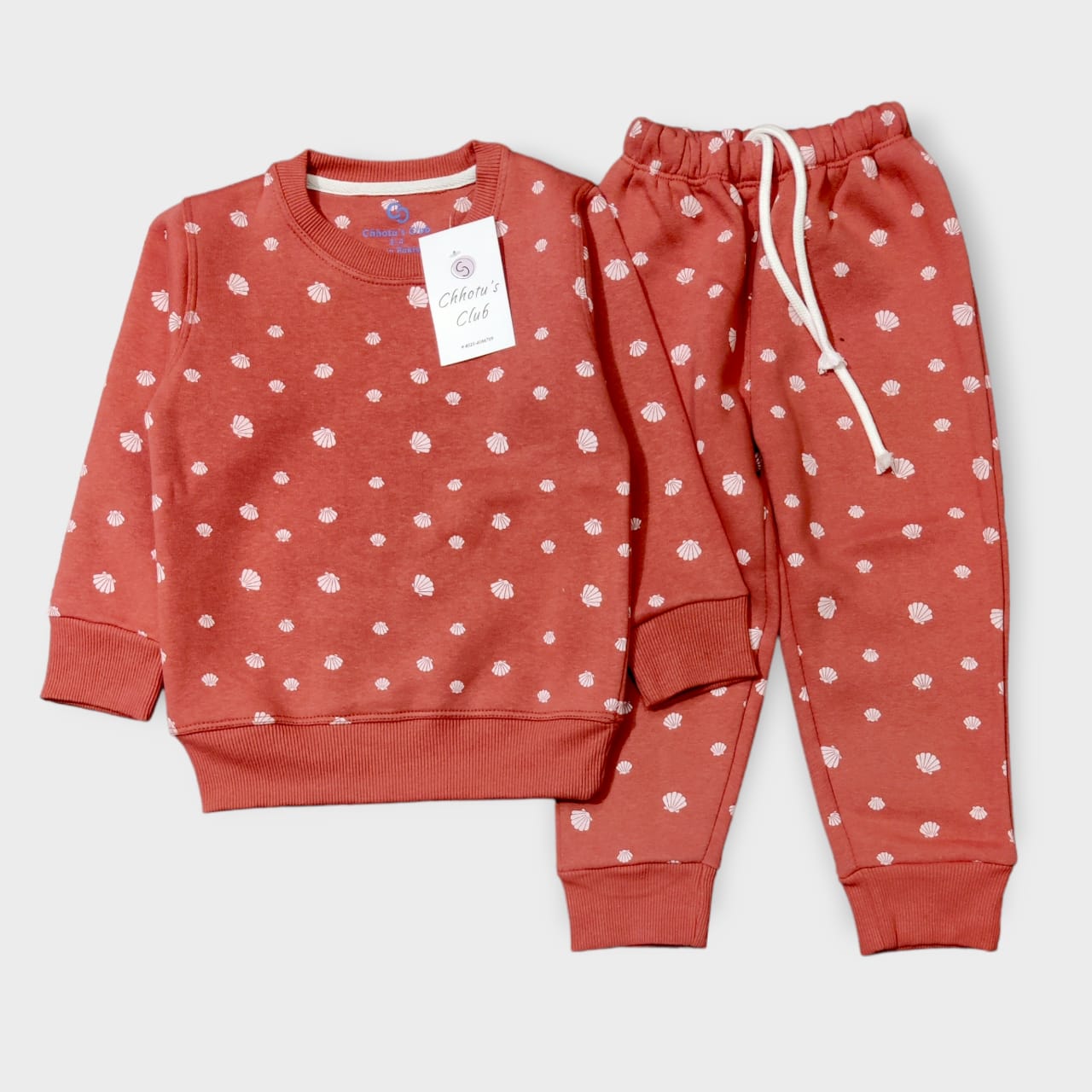 Premium Orangish || Sprinkle Pattern || Premium Soft Winter fabric