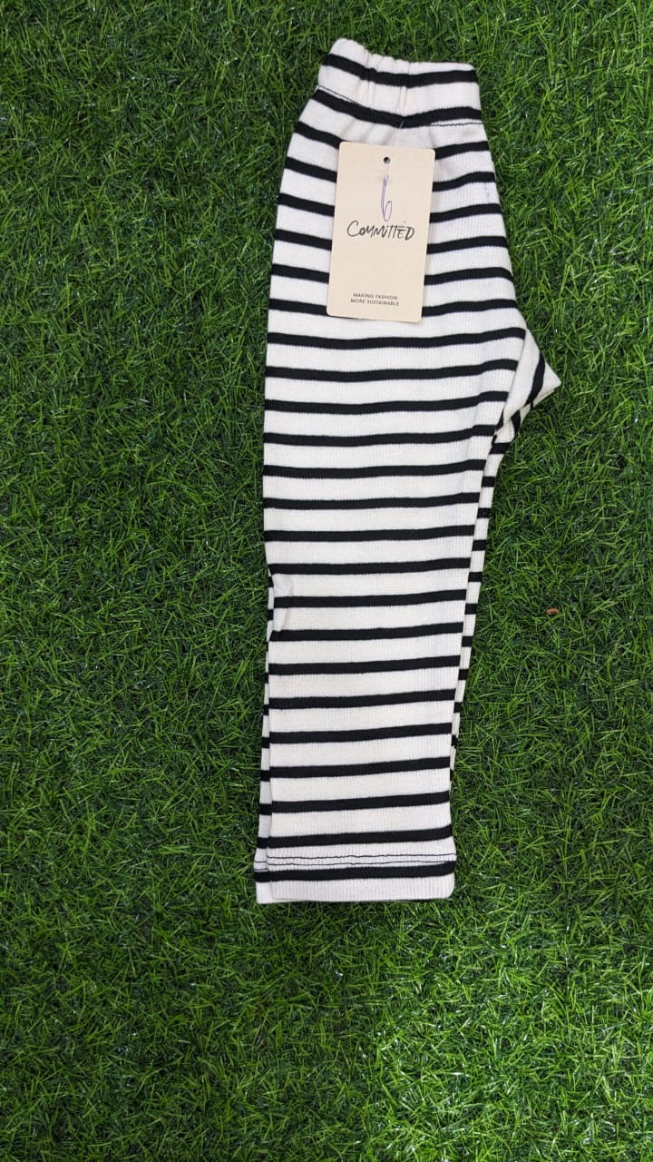 White and Black Lining Winter Tight