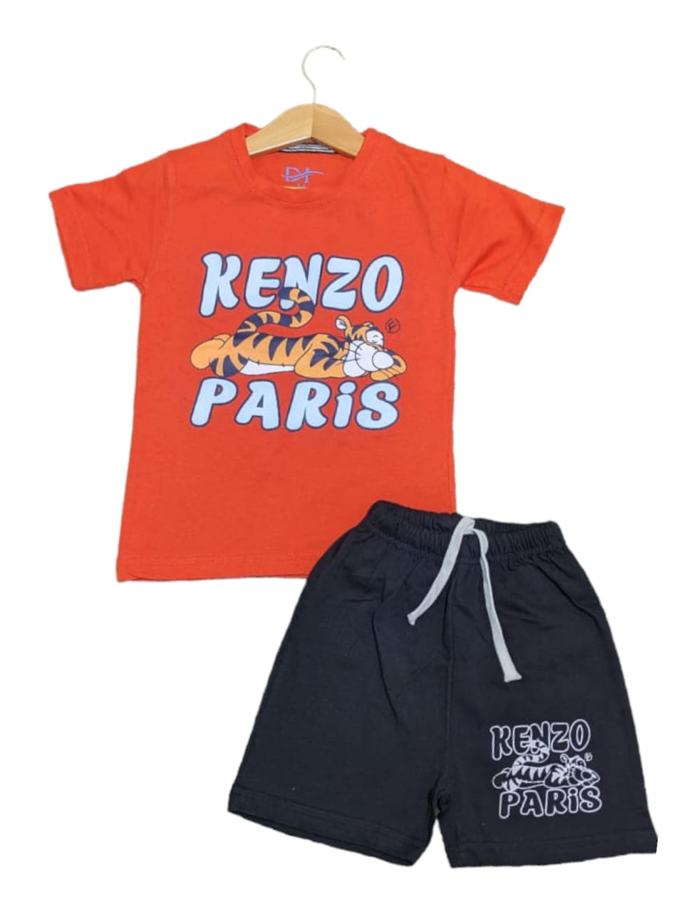 Kenzo Paris Orange & Black Summer Set