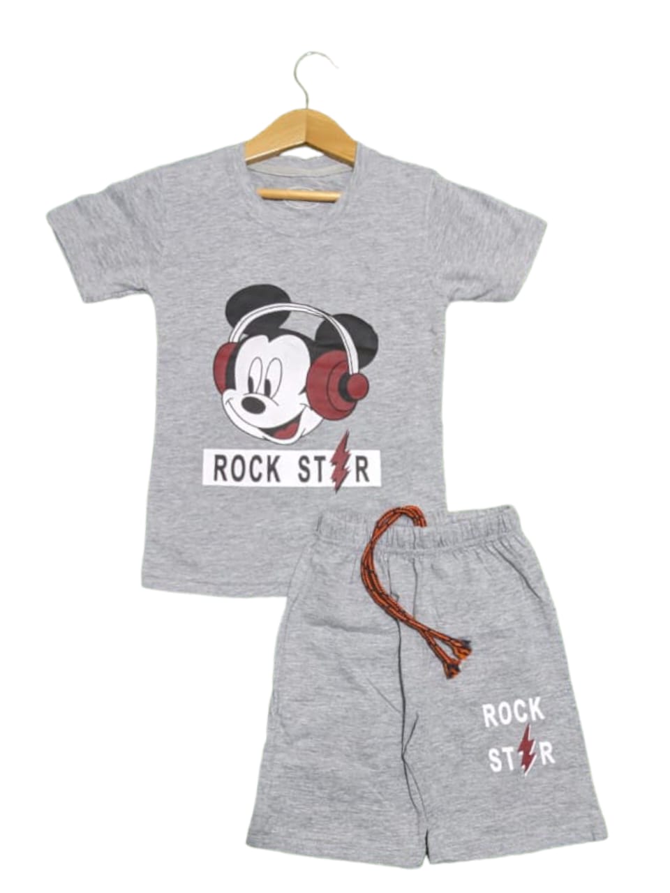 Rock Star Mickey Light Grey Summer Set