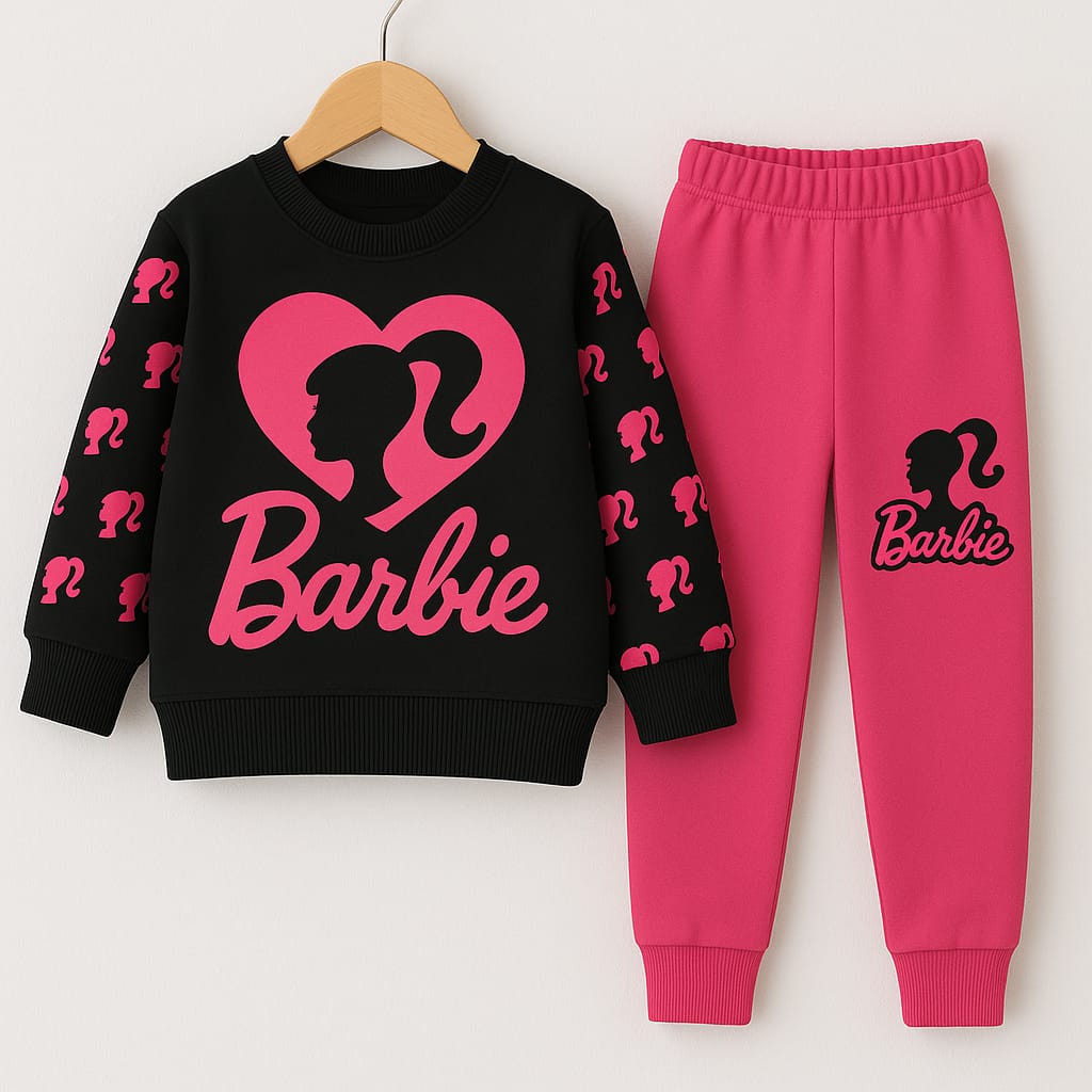 Girls Barbie Winter Tracksuit