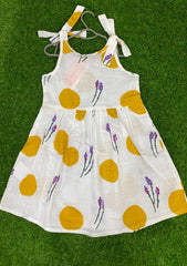 Girls' Elegant White Frock for Eid