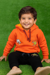Orange Basket ball 🏀 || Hoodies Winter Tracksuits || Over FLEECE || Two sides pockets